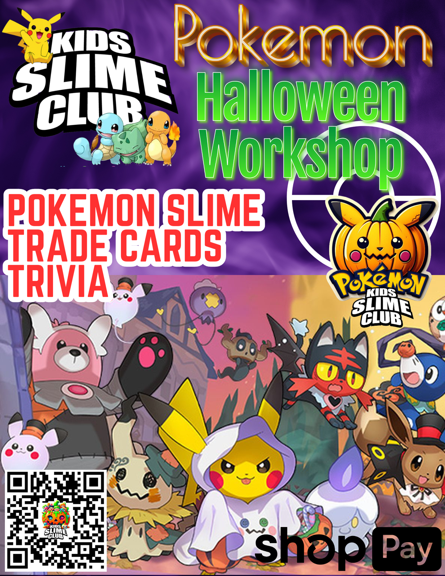 Pokemon Halloween Slime Workshop | Oct 26