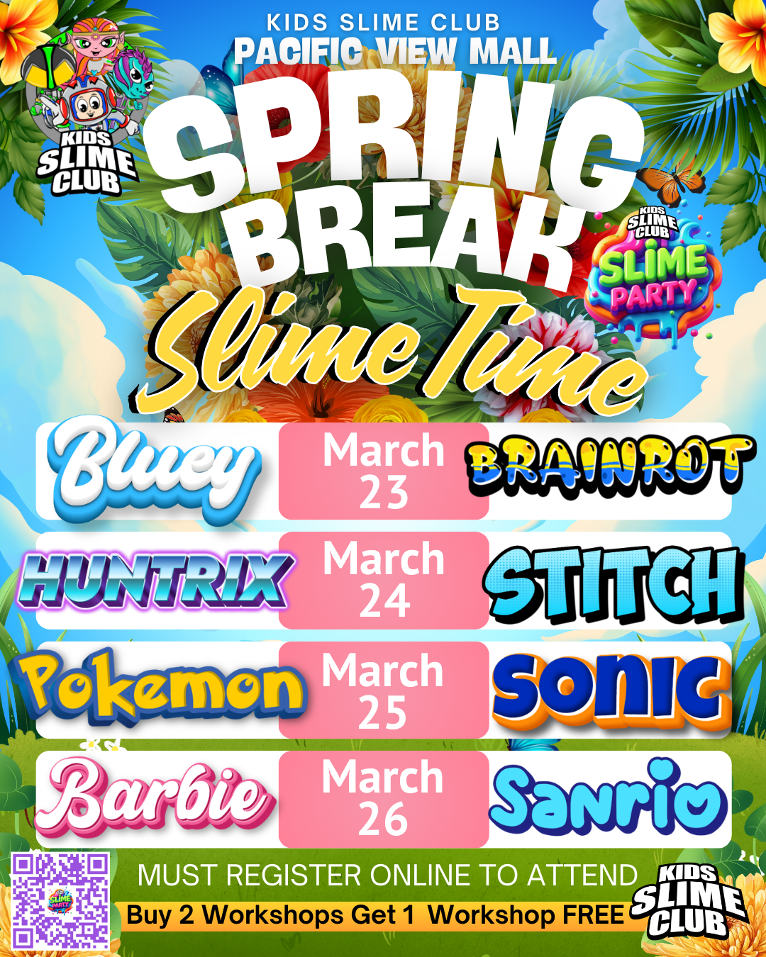 SPRING BREAK- Sonic Slime Workshop | Ages 4+