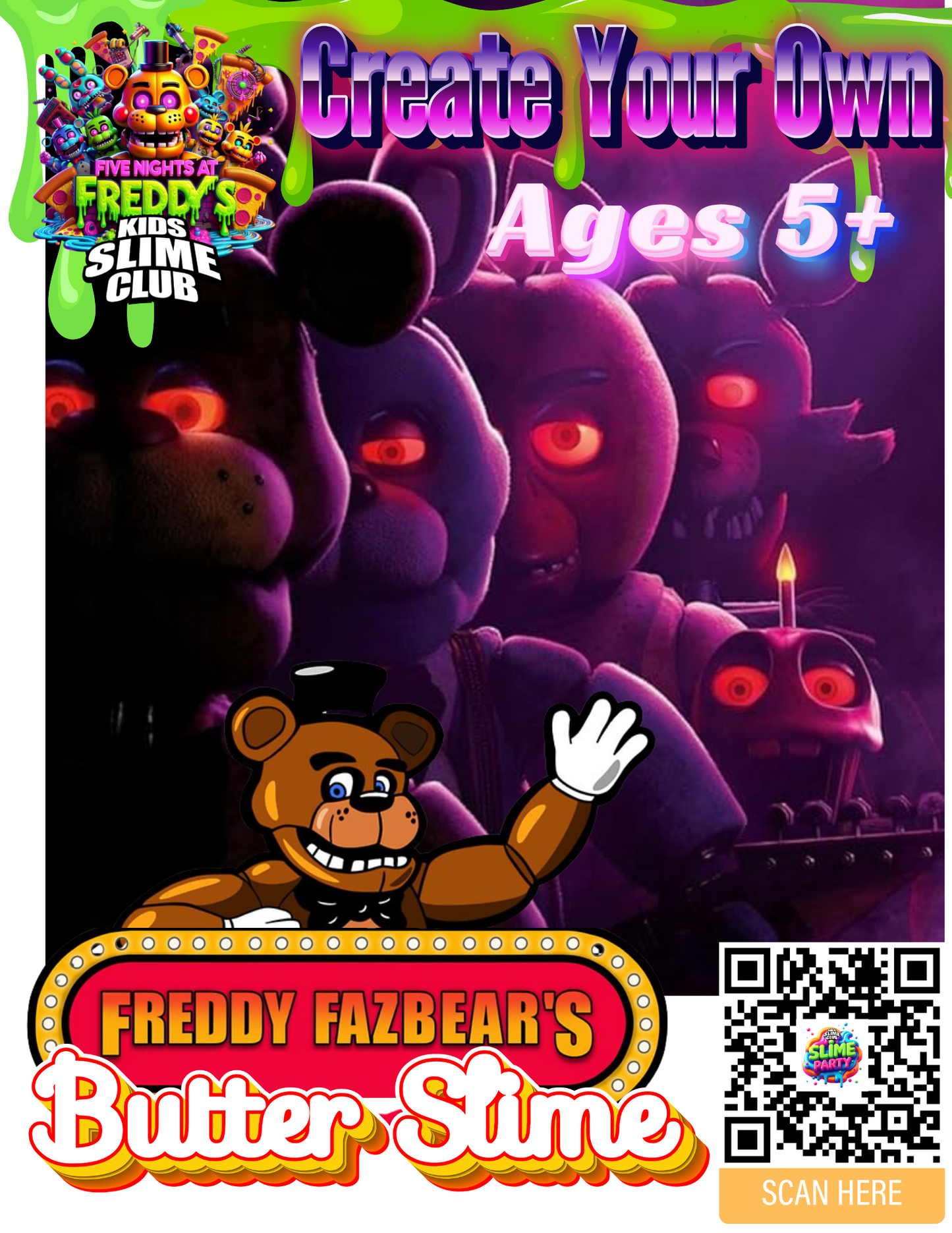 Five Nights At Freddy's Slime Workshop | Oct 26